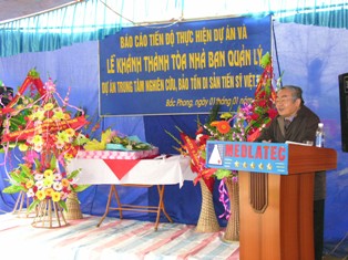 GS.VS.TSKH. Phạm Minh Hạc, Chủ tịch Hội đồng cố vấn CPD phát biểu. Ảnh: LQV