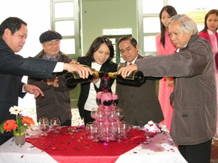 Khánh thành tòa nhà BQLdự án. Ảnh: LQV